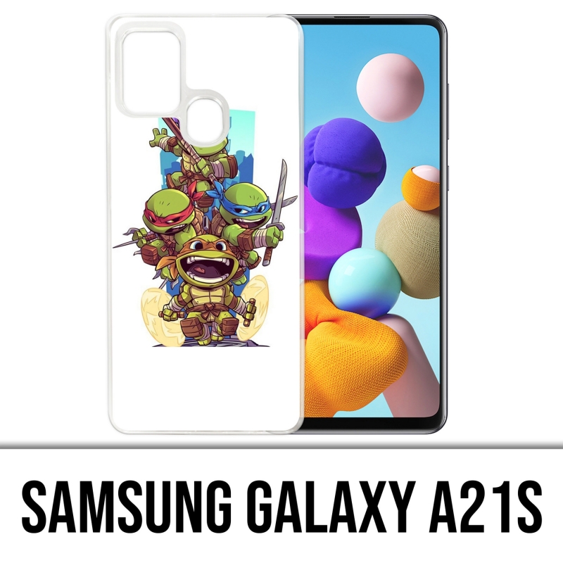 Funda Samsung Galaxy A21s - Tortugas Ninja adolescentes mutantes de dibujos animados