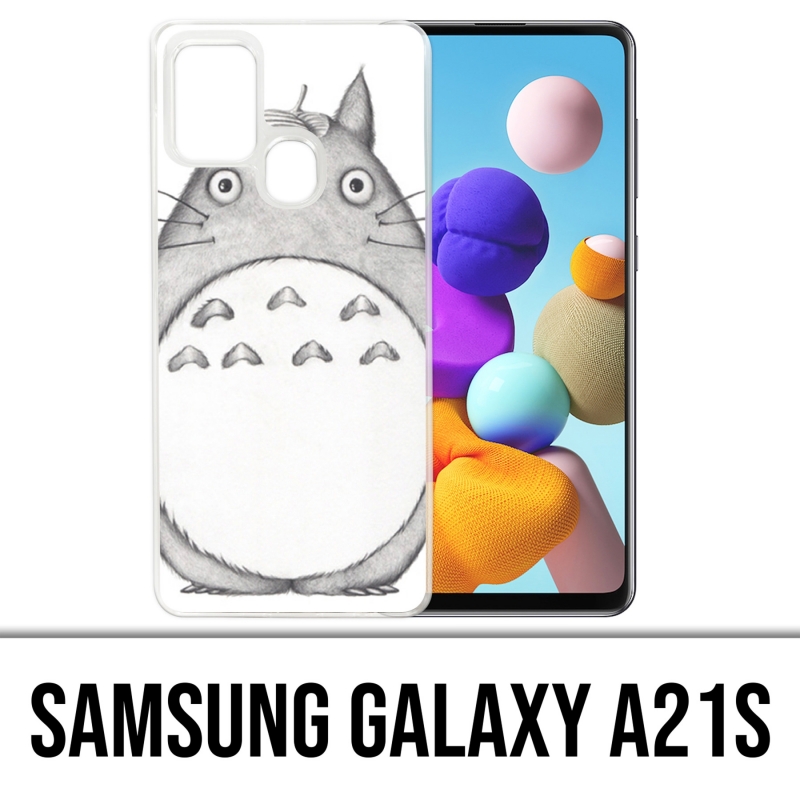 Custodia per Samsung Galaxy A21s - Totoro Drawing