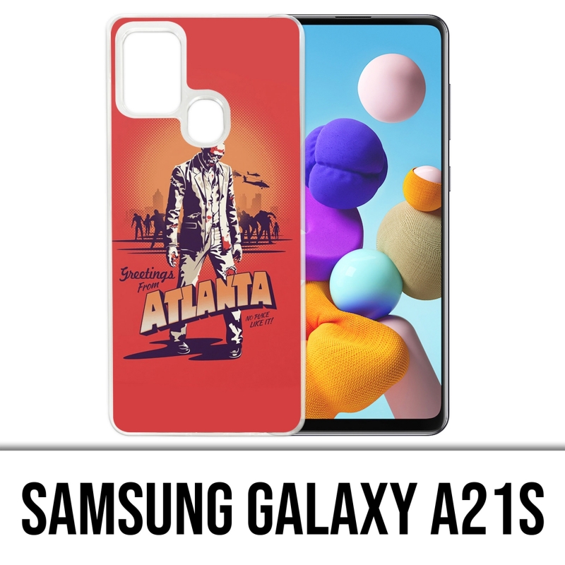 Funda Samsung Galaxy A21s - Walking Dead Saludos desde Atlanta