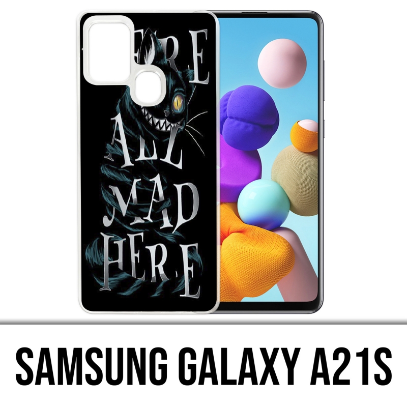 Custodia per Samsung Galaxy A21s - Were All Mad Here Alice In Wonderland