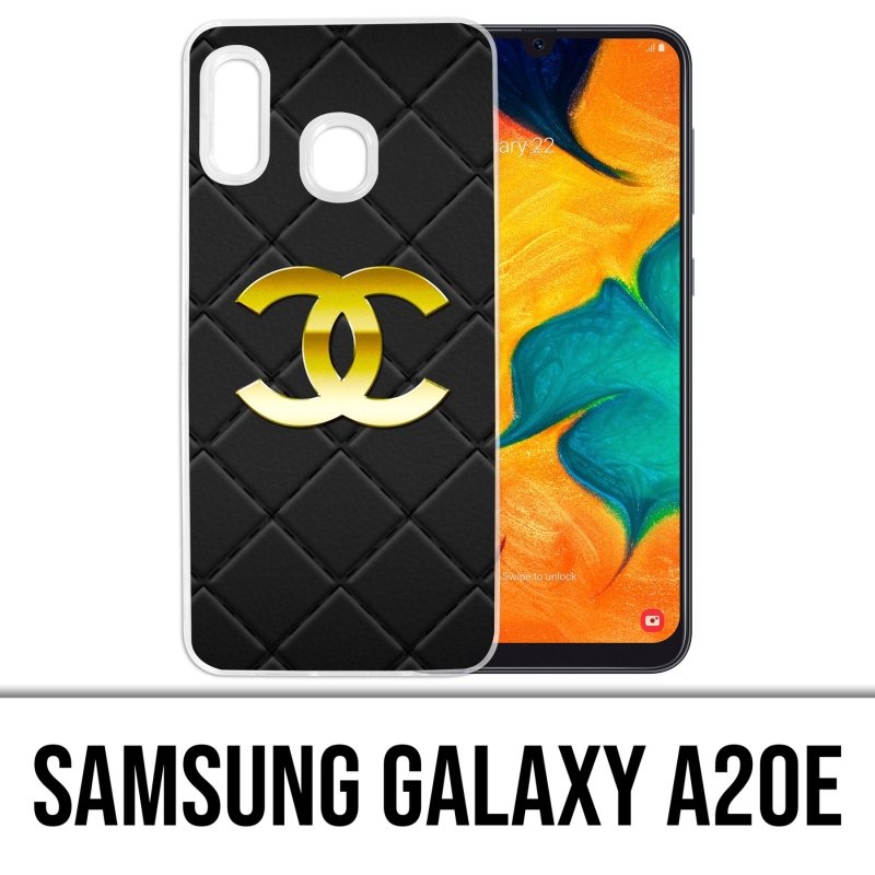 Funda Samsung Galaxy A20e - Cuero con logo de Chanel