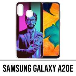 Coque Samsung Galaxy A20e - La Casa De Papel - Professeur Neon