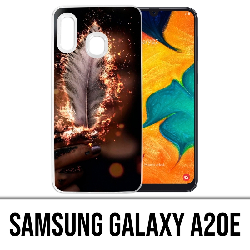 Coque Samsung Galaxy A20e - Plume Feu