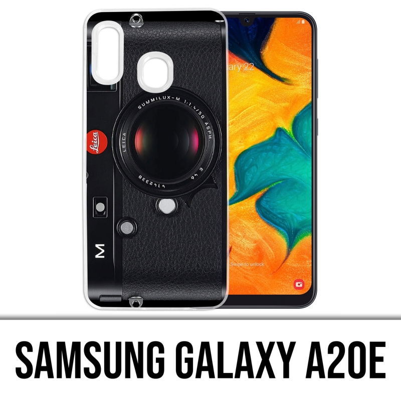 Funda Samsung Galaxy A20e - Cámara Vintage Negra