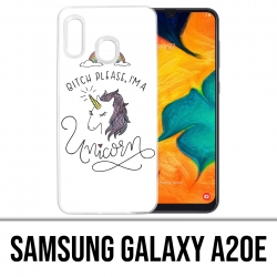 Samsung Galaxy A20e Case - Hündin bitte Einhorn Einhorn