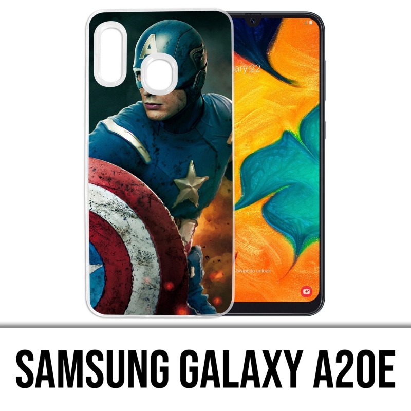 Funda Samsung Galaxy A20e - Capitán América Comics Avengers