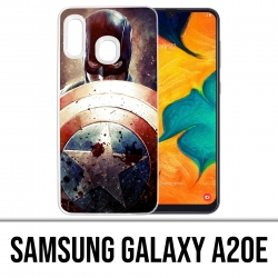 Coque Samsung Galaxy A20e - Captain America Grunge Avengers