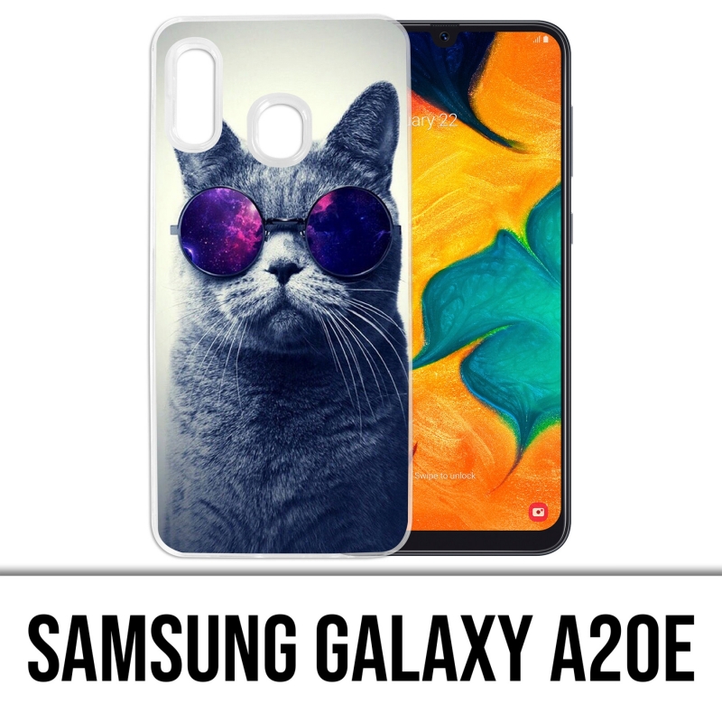 Custodia per Samsung Galaxy A20e - Occhiali Cat Galaxy
