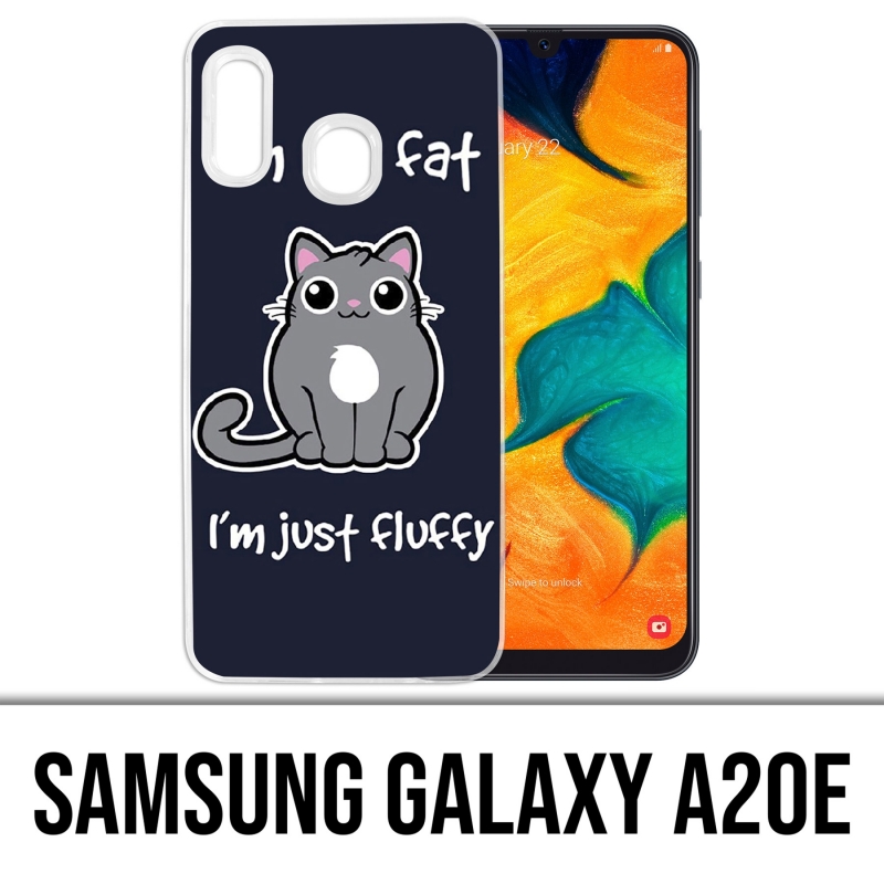 Coque Samsung Galaxy A20e - Chat Not Fat Just Fluffy