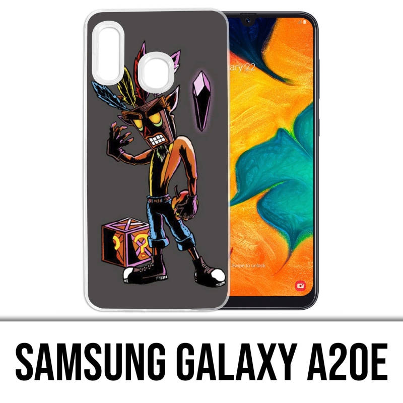 Coque Samsung Galaxy A20e - Crash Bandicoot Masque