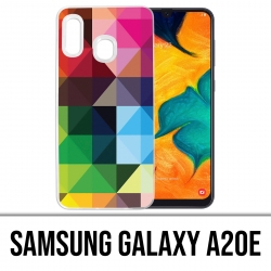 Custodia per Samsung Galaxy A20e - Cubi multicolori