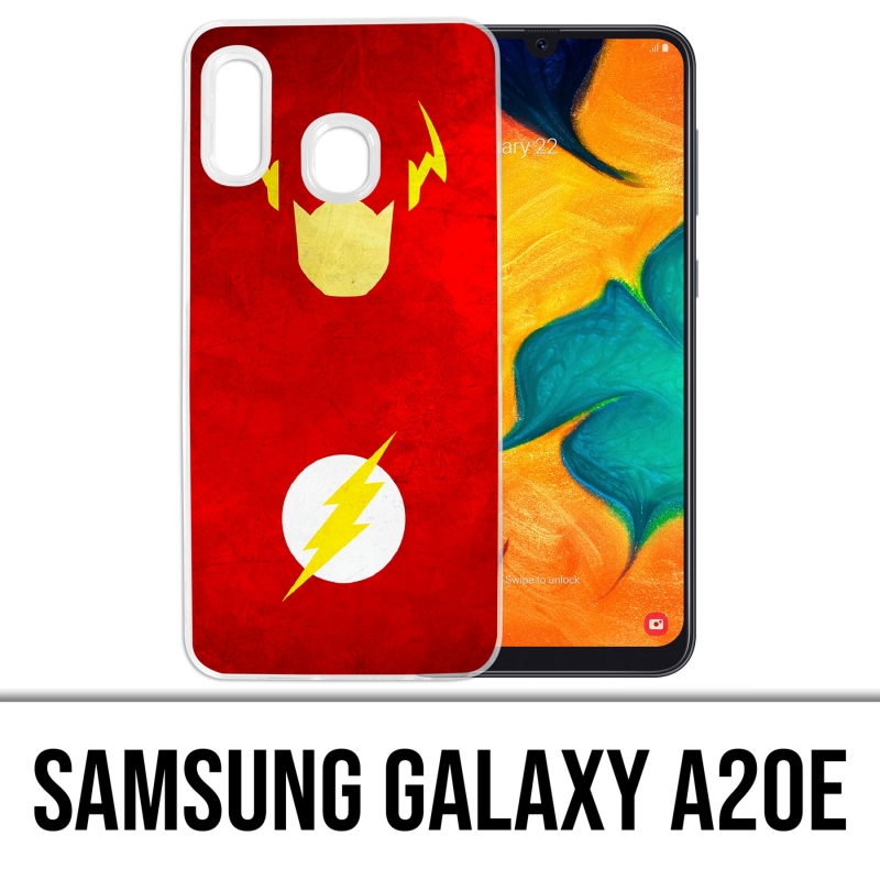 Coque Samsung Galaxy A20e - Dc Comics Flash Art Design