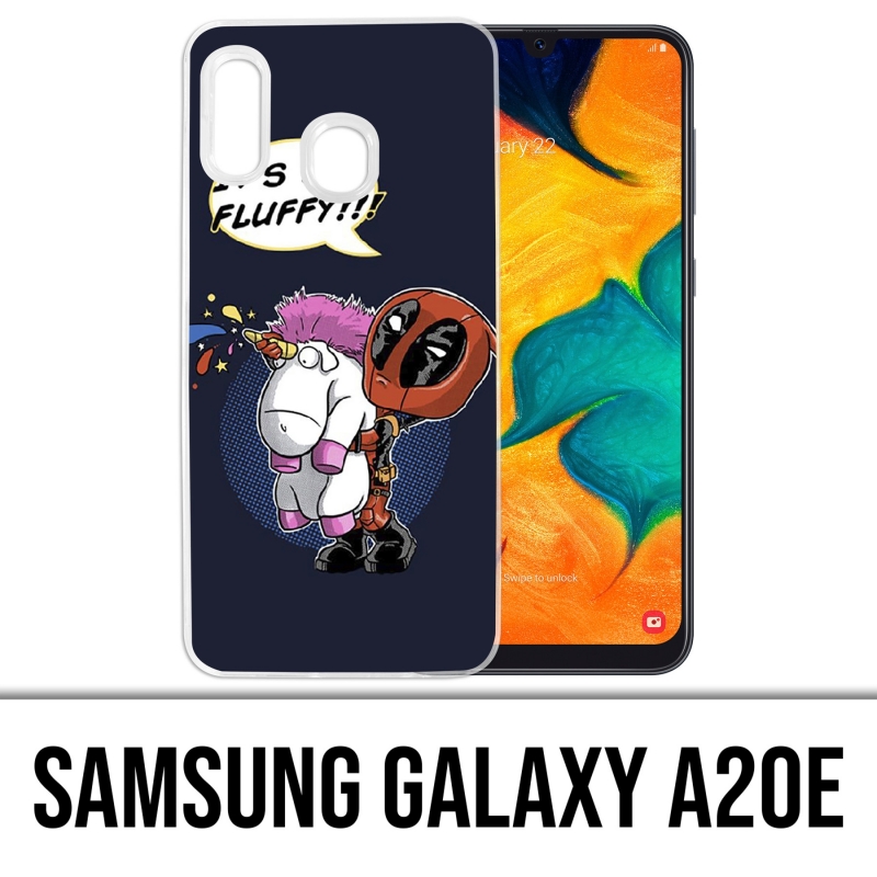 Samsung Galaxy A20e Case - Deadpool Fluffy Unicorn
