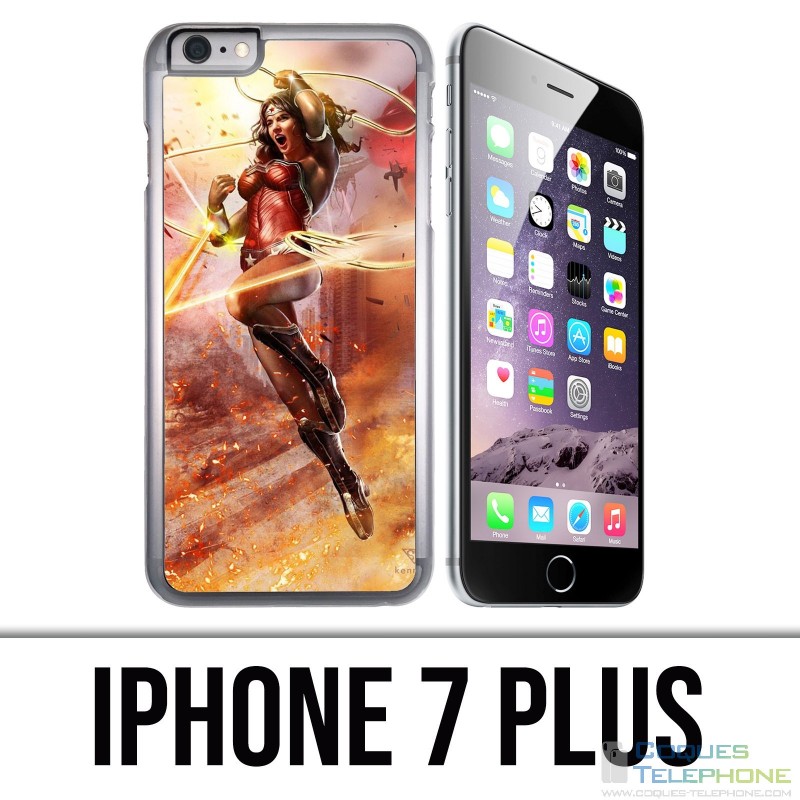 Coque iPhone 7 PLUS - Wonder Woman Comics