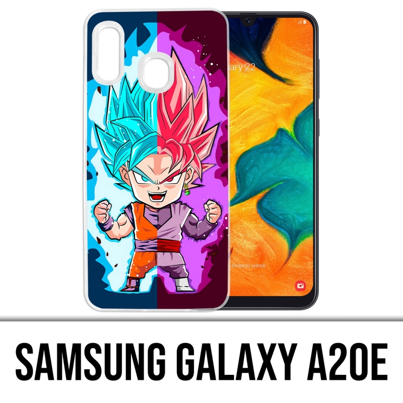 Custodia per Samsung Galaxy A20e - Cartone animato Dragon Ball Goku nero