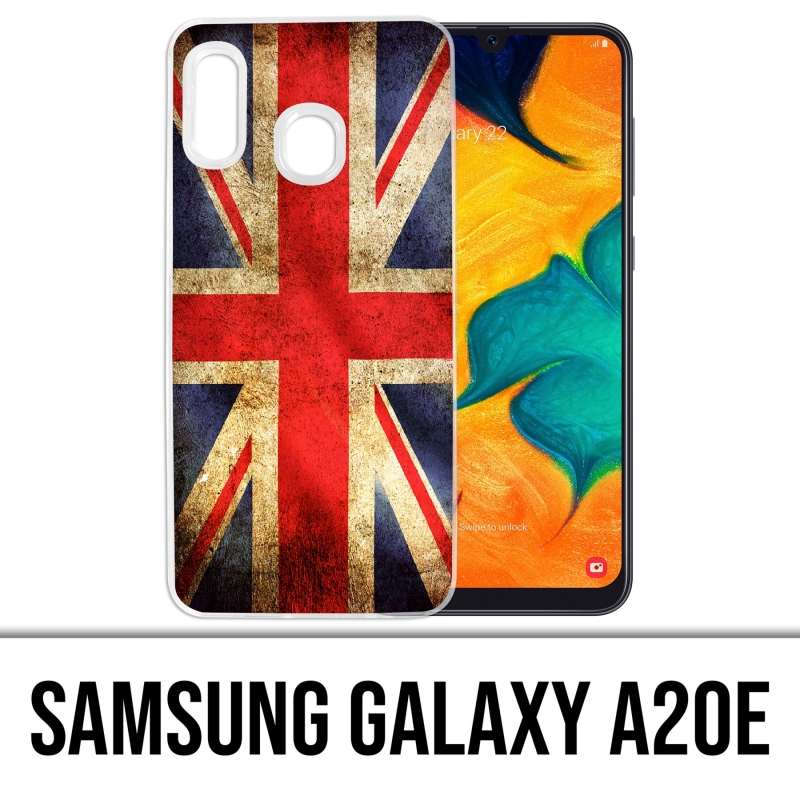 Custodia per Samsung Galaxy A20e - Bandiera del Regno Unito vintage