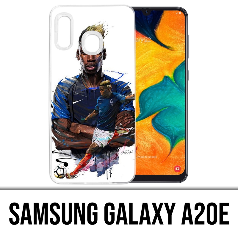 Funda Samsung Galaxy A20e - Dibujo de Pogba de fútbol de Francia