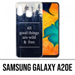 Funda Samsung Galaxy A20e: las cosas buenas son salvajes y gratis