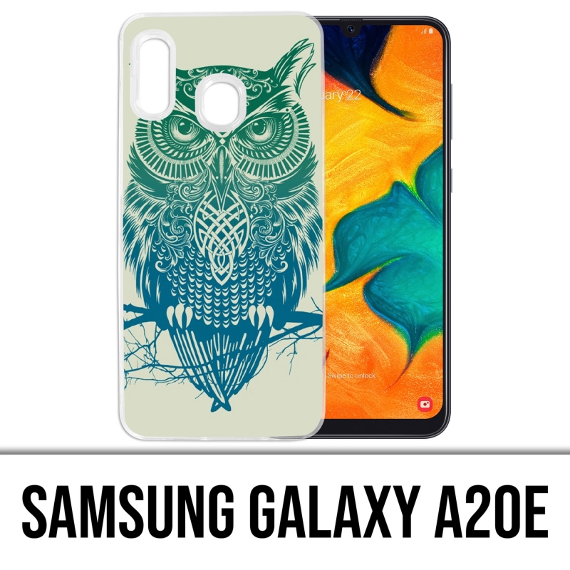 Coque Samsung Galaxy A20e - Hibou Abstrait