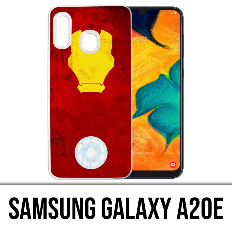 Funda Samsung Galaxy A20e - Diseño artístico de Iron Man