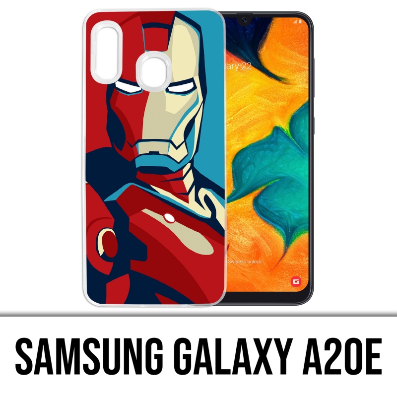 Póster Funda Samsung Galaxy A20e - Diseño de Iron Man