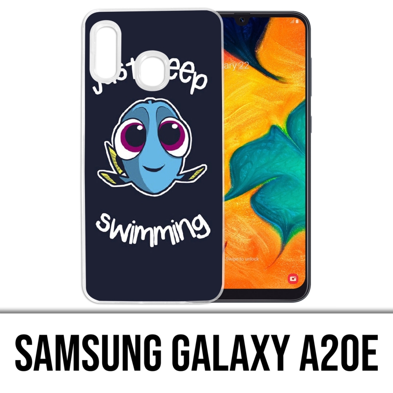 Samsung Galaxy A20e Case - Schwimmen Sie einfach weiter