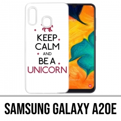 Custodia per Samsung Galaxy A20e - Keep Calm Unicorn Unicorn