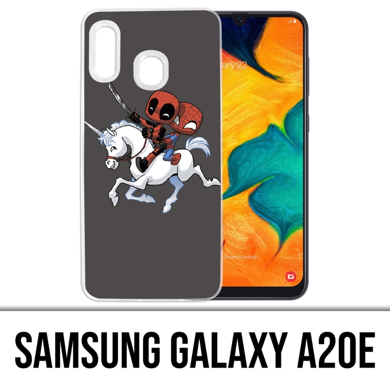 Funda Samsung Galaxy A20e - Deadpool Spiderman Unicornio