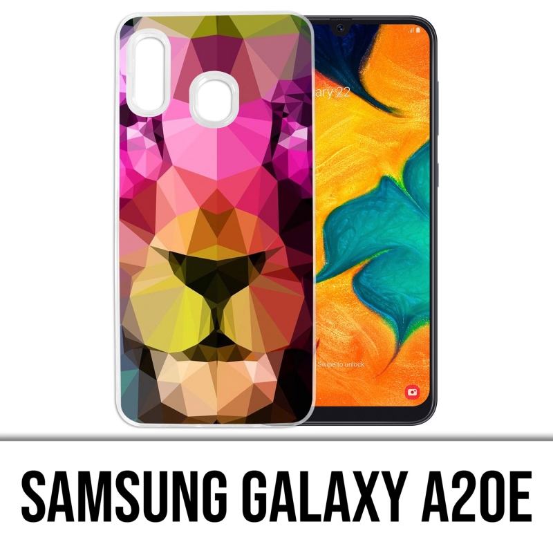 Coque Samsung Galaxy A20e - Lion Geometrique