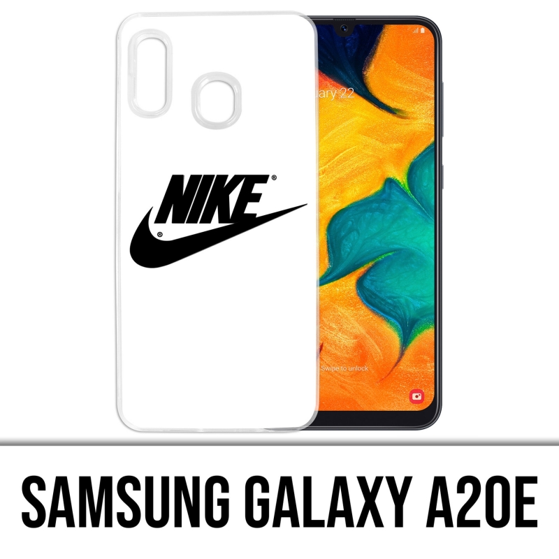 Coque Samsung Galaxy A20e - Nike Logo Blanc