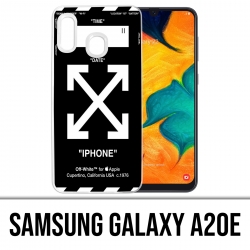 Coque Samsung Galaxy A20e - Off White Noir