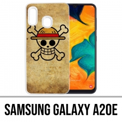 Funda Samsung Galaxy A20e - Logotipo Vintage de One Piece