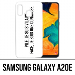 Coque Samsung Galaxy A20e - Pile Vilaine Face Connasse