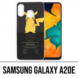 Custodia per Samsung Galaxy A20e - Carta d'identità Pokémon Pikachu