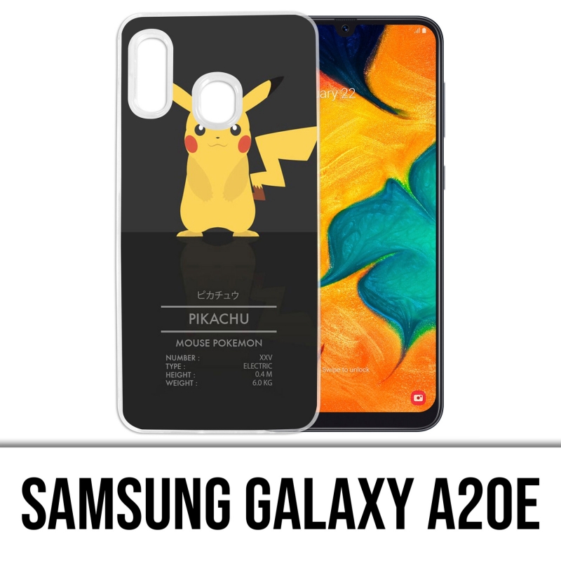 Coque Samsung Galaxy A20e - Pokémon Pikachu Id Card