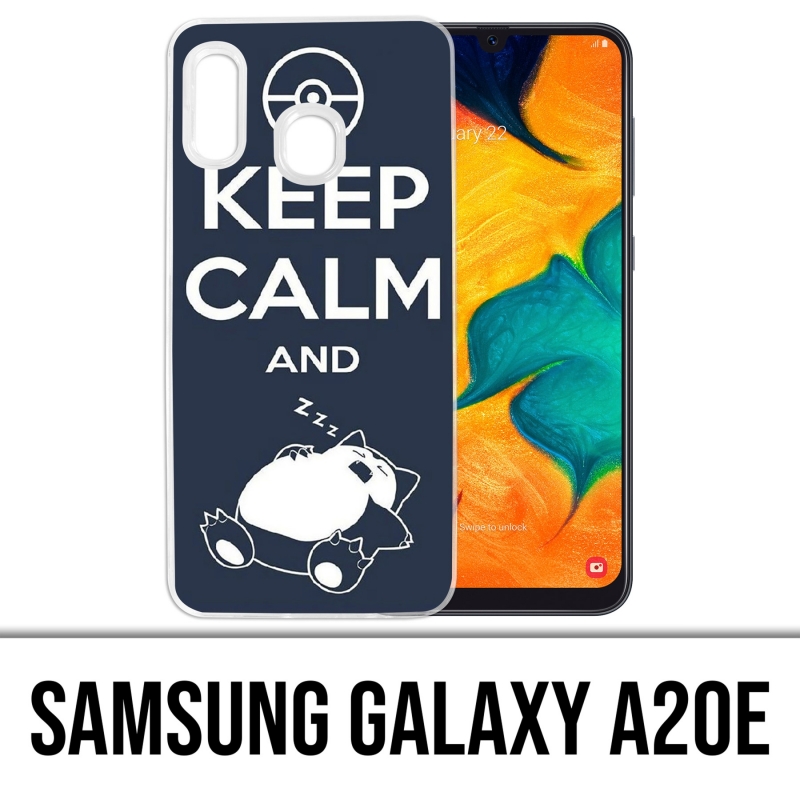 Funda Samsung Galaxy A20e - Pokémon Snorlax Keep Calm