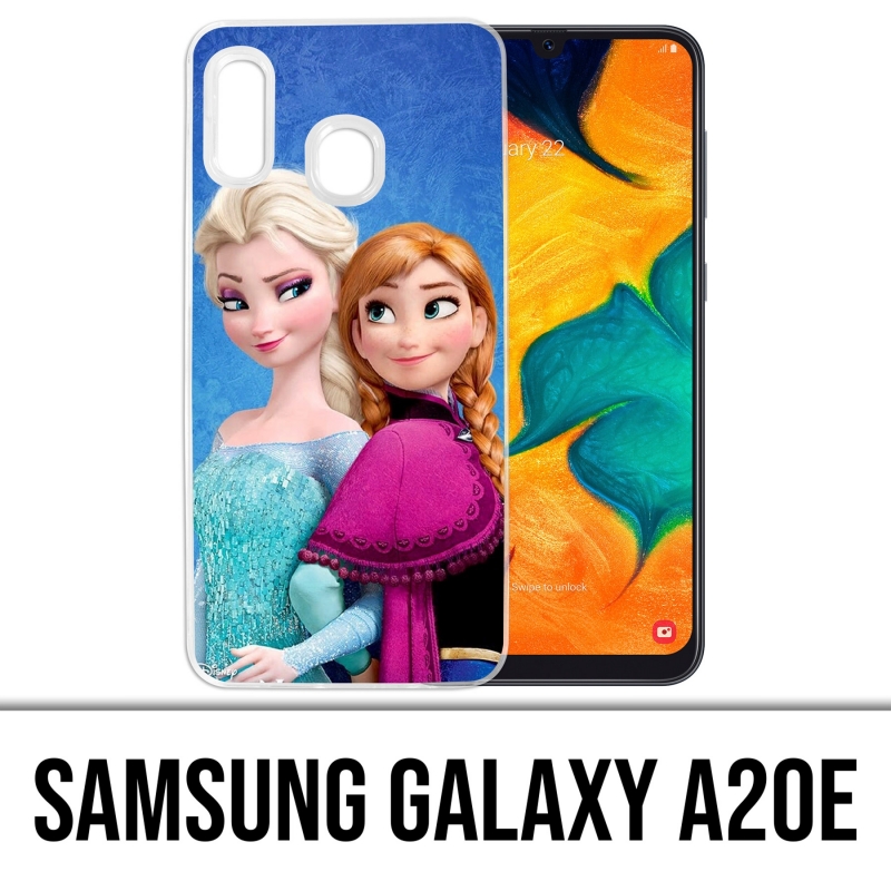 Custodia per Samsung Galaxy A20e - Frozen Elsa e Anna