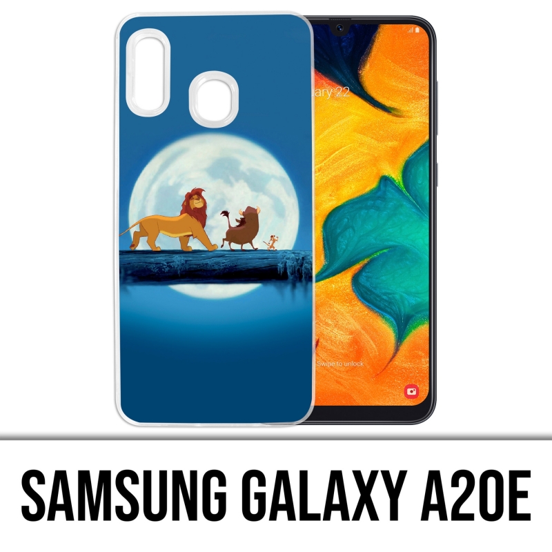 Coque Samsung Galaxy A20e - Roi Lion Lune