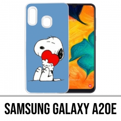 Custodia per Samsung Galaxy A20e - Snoopy Heart