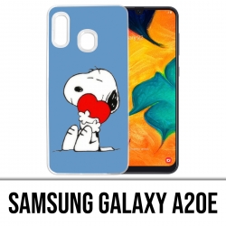 Funda Samsung Galaxy A20e - Snoopy Heart