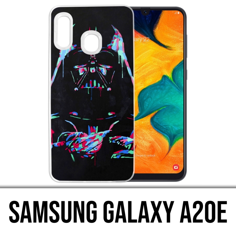 Custodia per Samsung Galaxy A20e - Star Wars Darth Vader Neon