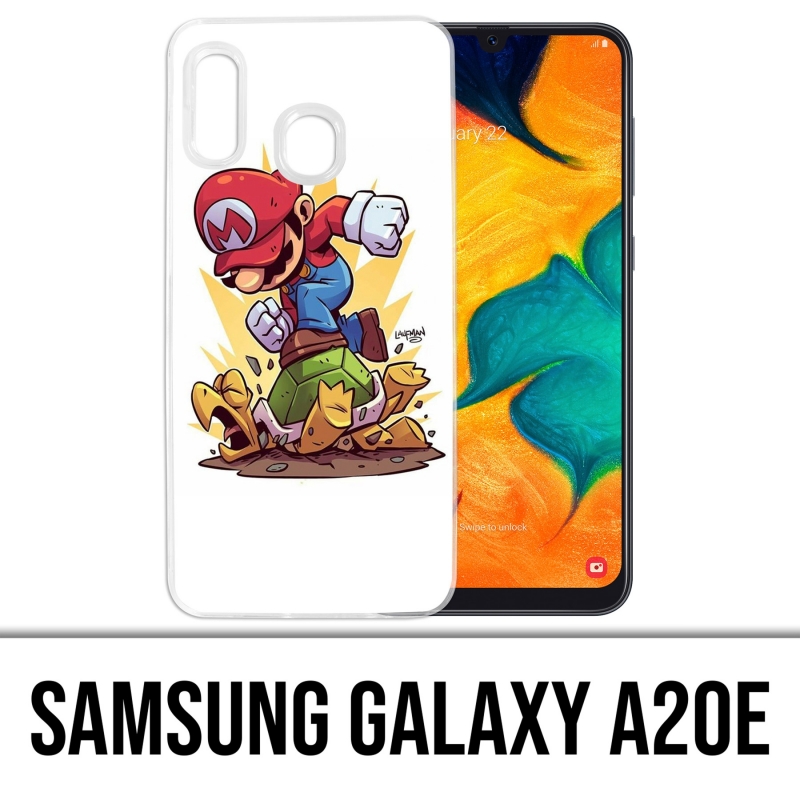 Funda Samsung Galaxy A20e - Tortuga de dibujos animados de Super Mario