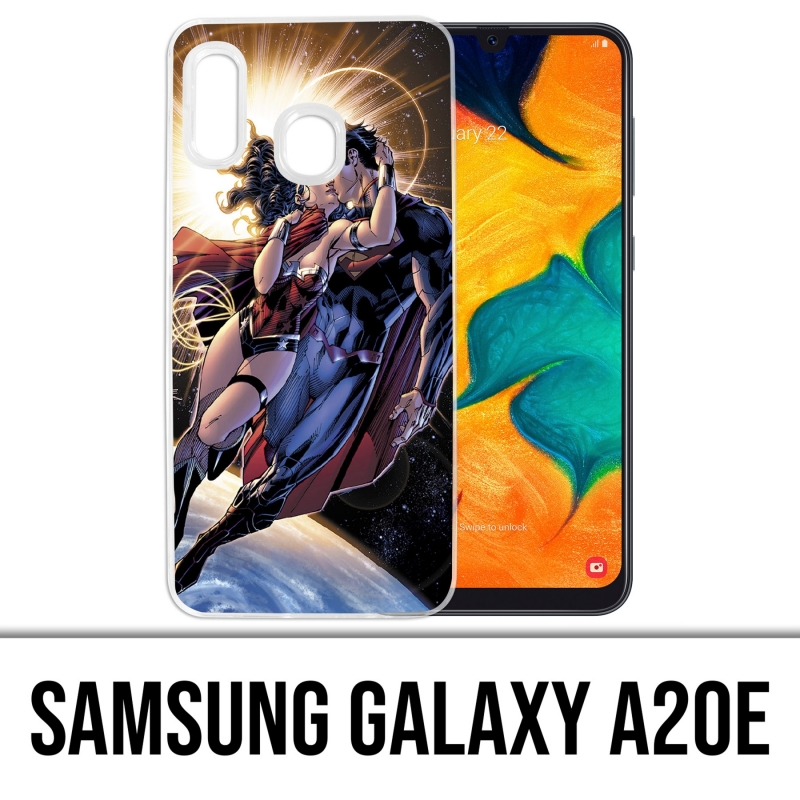 Custodia per Samsung Galaxy A20e - Superman Wonderwoman