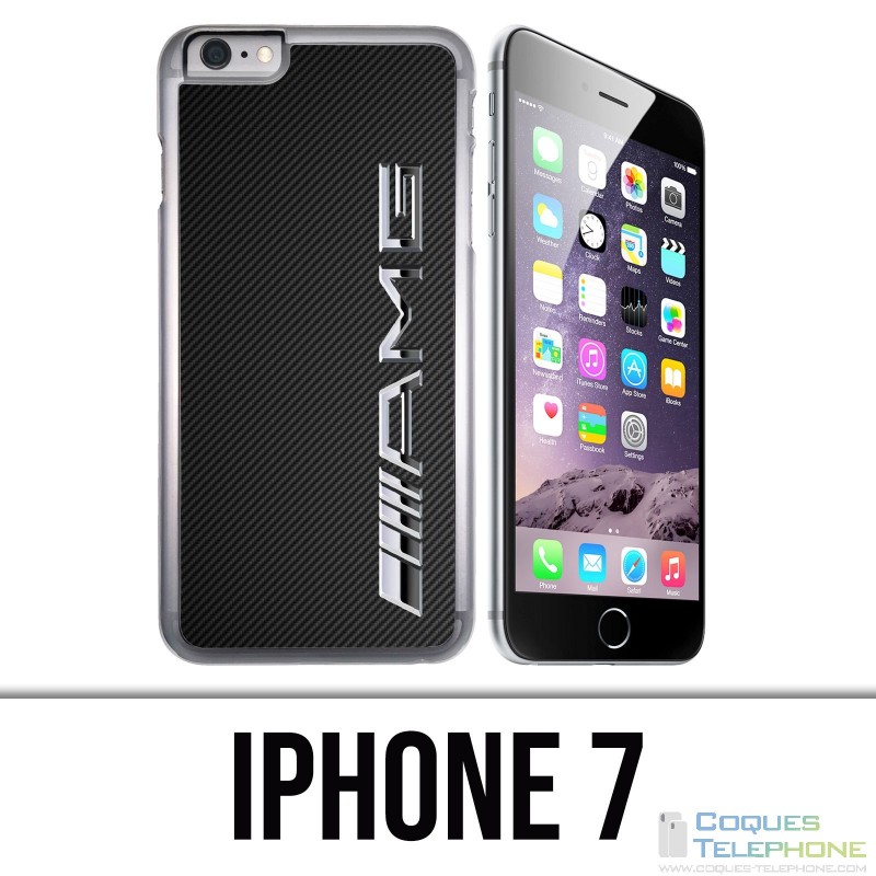 Custodia per iPhone 7 - Logo Amg Carbon