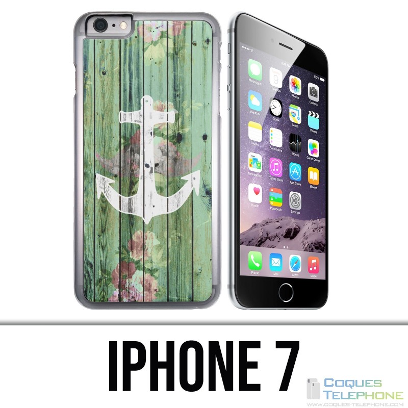 Custodia per iPhone 7 - Marine Wood Anchor