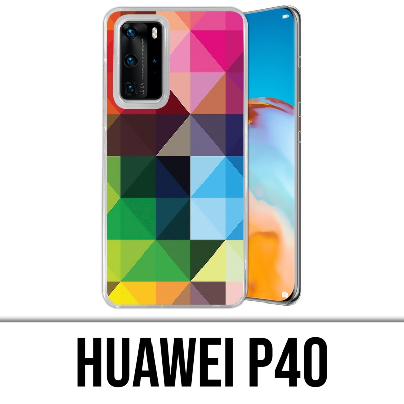 Custodia per Huawei P40 - Cubi multicolori