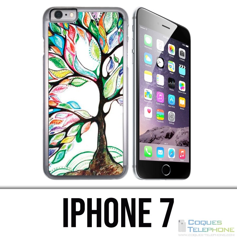 Coque iPhone 7 - Arbre Multicolore