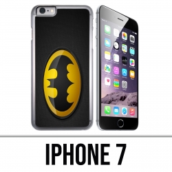 Funda iPhone 7 - Batman Logo Classic Amarillo Negro