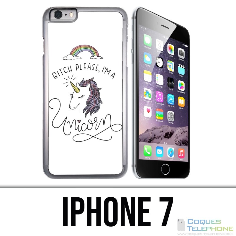 Funda iPhone 7 - Perra, por favor Unicornio Unicornio