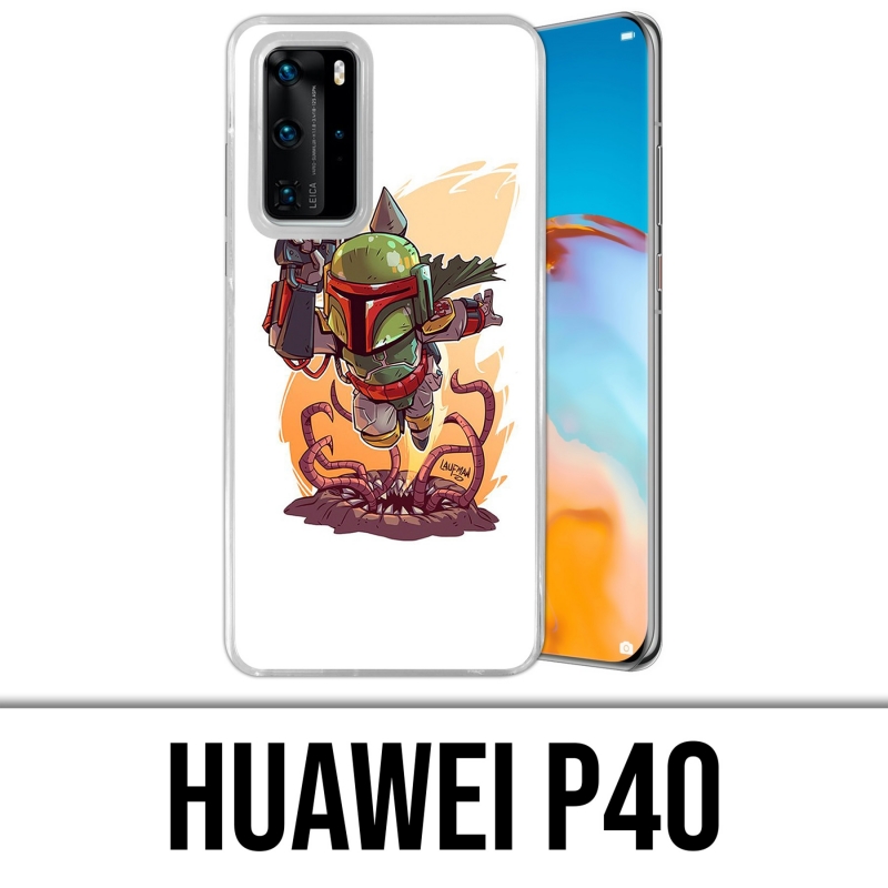 Coque Huawei P40 - Star Wars Boba Fett Cartoon